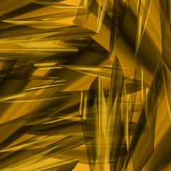 Poster - Angular gold abstract