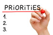 Blank Priorities List Concept