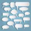 Paper Chat Bubbles Illustration