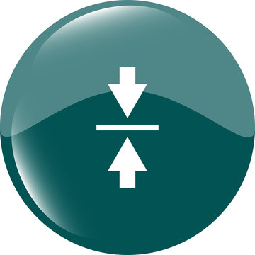 Mouse cursor sign icon. Pointer symbol. Modern UI website button