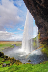 Canvas Print - Iceland waterfall - Seljalandsfoss