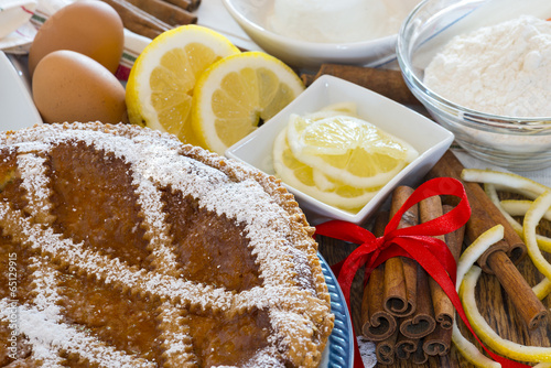 Fotografia, Obraz Typical sweet Campania - Neapolitan pastiera