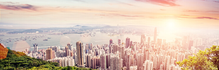 Wall Mural - panorama of hong kong ,China