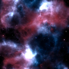 Wall Mural - solar system with milky way, nebulas and stars