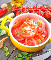 Canvas Print - tomato salad