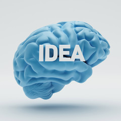 Wall Mural - Idea Brain