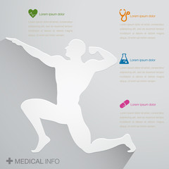 Canvas Print - Medical info graphics