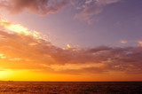Fototapeta Zachód słońca - Sea Sunset Background