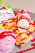 © siraphol - Strawberry banana pancake