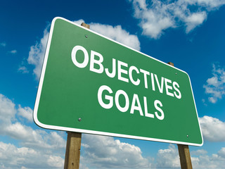 Wall Mural - objectives goals