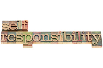 Wall Mural - selfresponsibility word