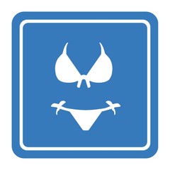 Poster - Bikini dans un panneau