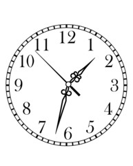 Poster - Dainty clock dial face