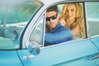 © konradbak - Glad blond lady proud of her boyfriend