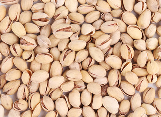 Sticker - Close up of fresh pistachios.