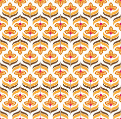 retro seamless flower pattern