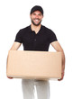 © Rostislav Sedlacek - Smiling delivery man giving cardbox