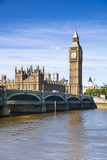 Fototapeta Londyn - Big Ben and Houses of Parliament 