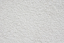 White Rough Plaster On Wall