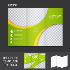 Brochure template tri fold
