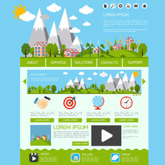 Wall Mural - eco website template