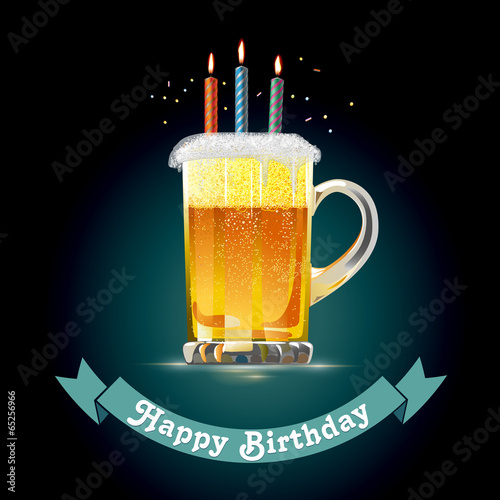 Fotografía Happy Birthday for Beer Lovers