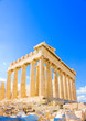 the famous Parthenon temple in Acropolis in Athens Greece