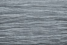Texture Of Horizontally Crumpled Knitted Fabric