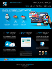 Poster - Attractive Modern Web Template with flat UI elements