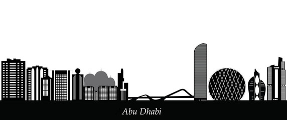 Wall Mural - abu dhabi skyline