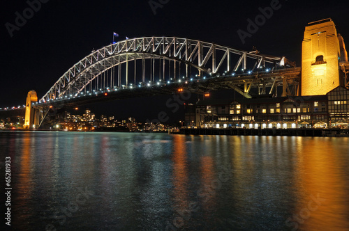 Obraz na płótnie Sydney Harbour Bridge at Night