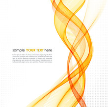 Abstract Orange Line Vector Background