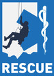Mountain medical rescue logo