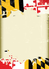 Wall Mural - Grunge Maryland flag