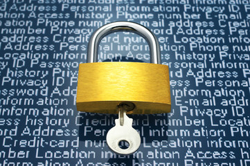 Aufkleber - Protection of personal information.