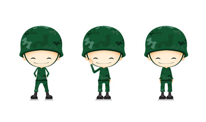 A army soldier cartoon