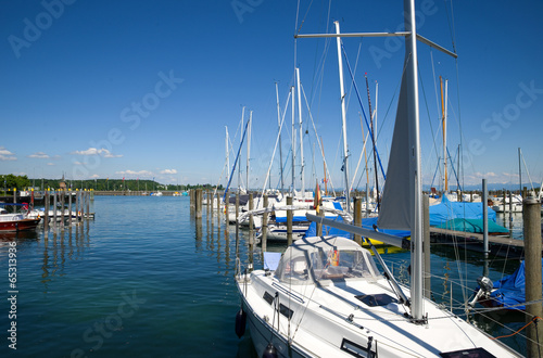 Obraz w ramie Hafen in Konstanz - Bodensee - Deutschland