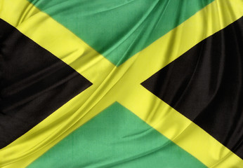 Canvas Print - Silky Jamaican flag