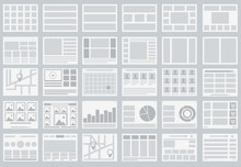 Website Flowcharts, layouts of tabs, infographics, maps