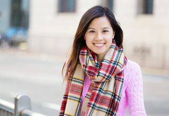 Asian woman at outdoor