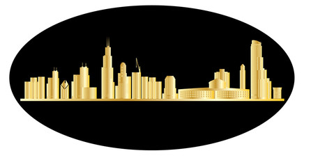 Poster - chicago city skyline