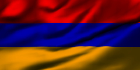 Wall Mural - Waving flag, design 1 - Armenia