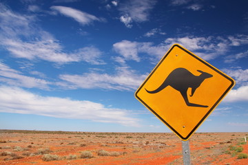 Canvas Print - Australian endless roads