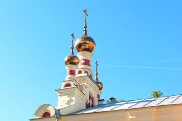 cupola of the russian church, Nizny Novgorod, Russia