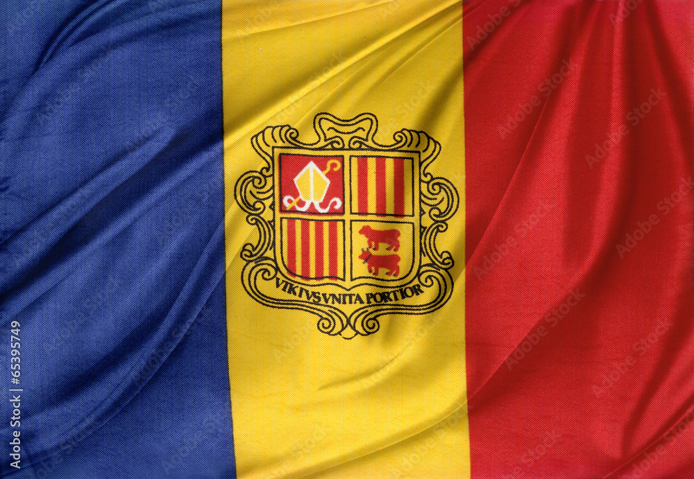 Obraz na płótnie Andorra flag w salonie
