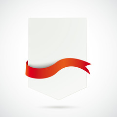 Wall Mural - White Arrow Red Flag