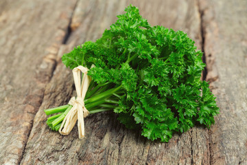 Canvas Print - tied fresh parsley