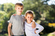 © michaeljung - sister and brother outdoors