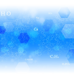 Wall Mural - abstract chemistry background