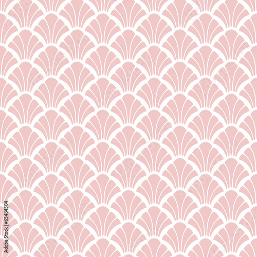 Obraz w ramie Retro Seamless Pattern Ornament Rose